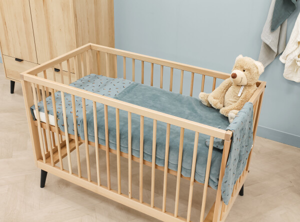 Bed 60x120 Fay Natural/Matt Black