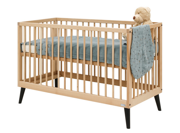 Fay 2-part nursery Natural/Matt Black