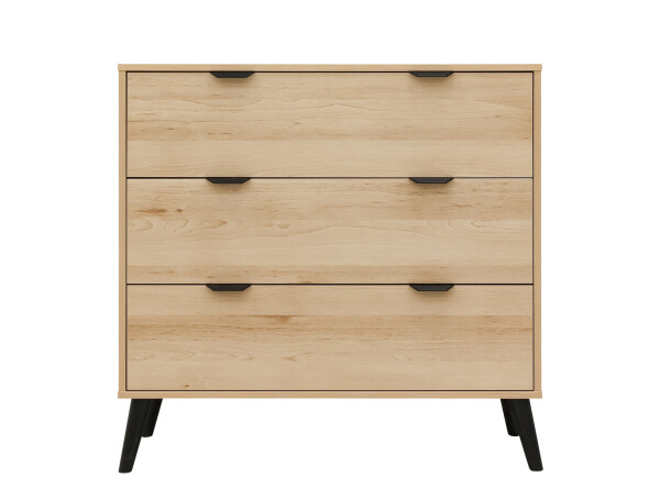 Fay 2-part nursery Natural/Matt Black