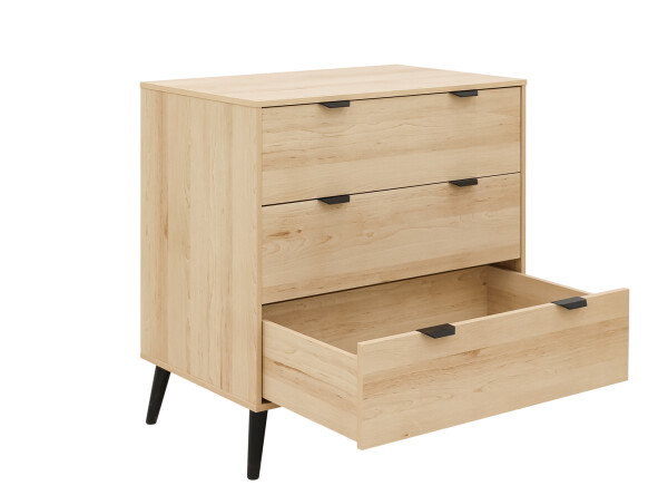 Fay 2-part nursery Natural/Matt Black